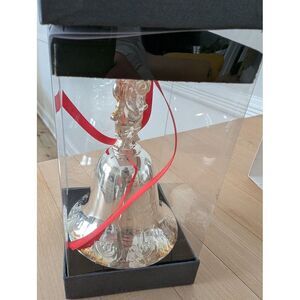 Wallace 2020 26th Edition‎ Silver Plated Grand Baroque Santa Bell Ornament